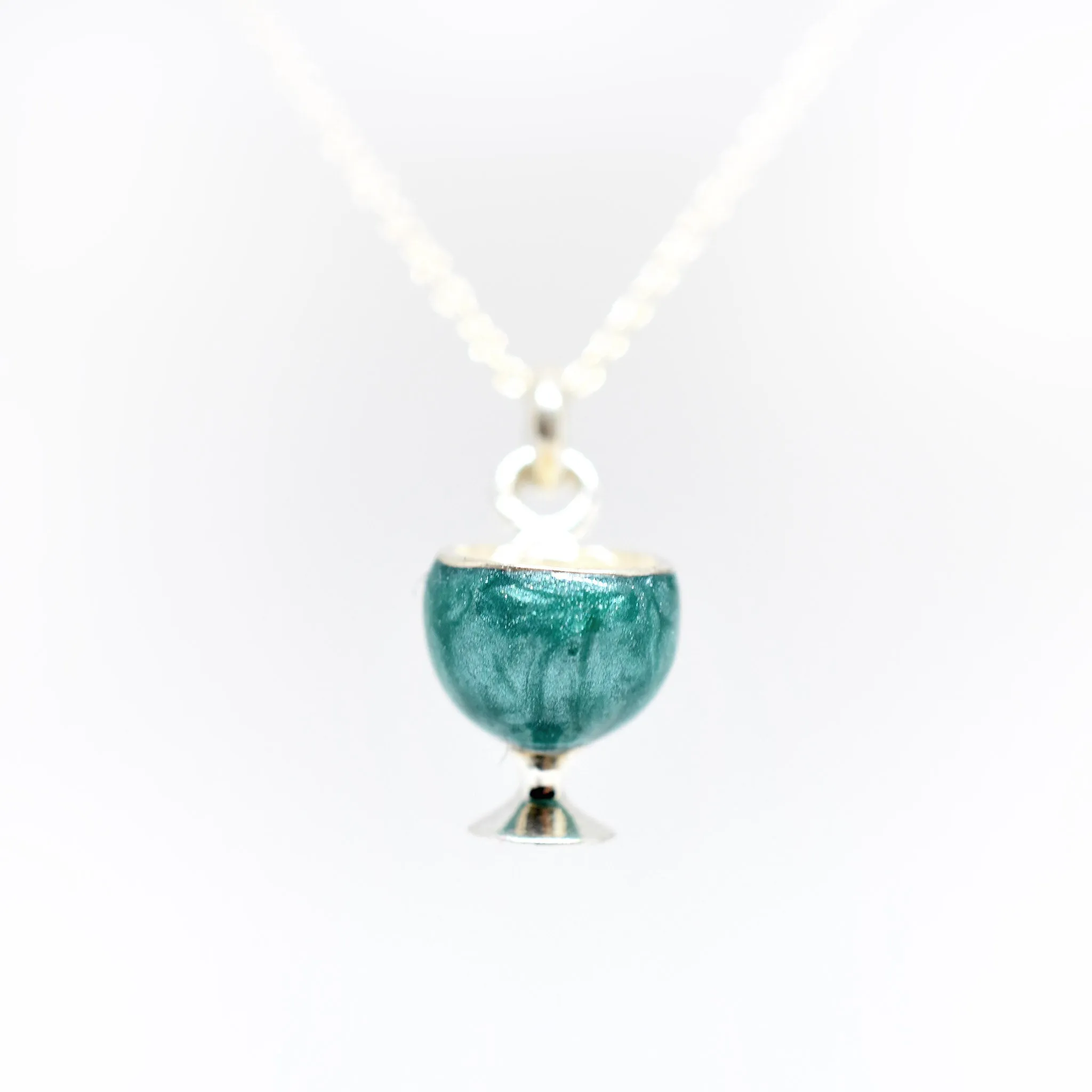 Enamel Wine Glass Necklace