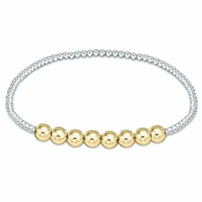 ENewton Extends 2.5mm Classic Beaded Bliss Bracelet with 5mm Mixed Metal