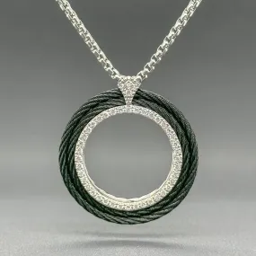 Estate Charriol STST/18 Alor G-H/SI1 Diamond Circle Pendant