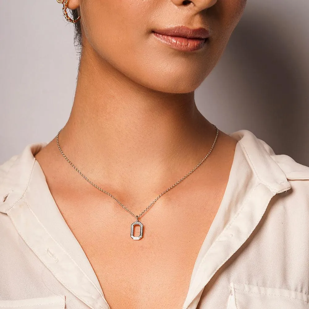 Fashionably Tagged Diamond Necklace