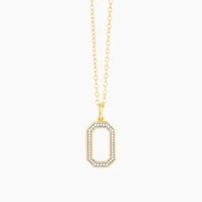 Fashionably Tagged Diamond Necklace