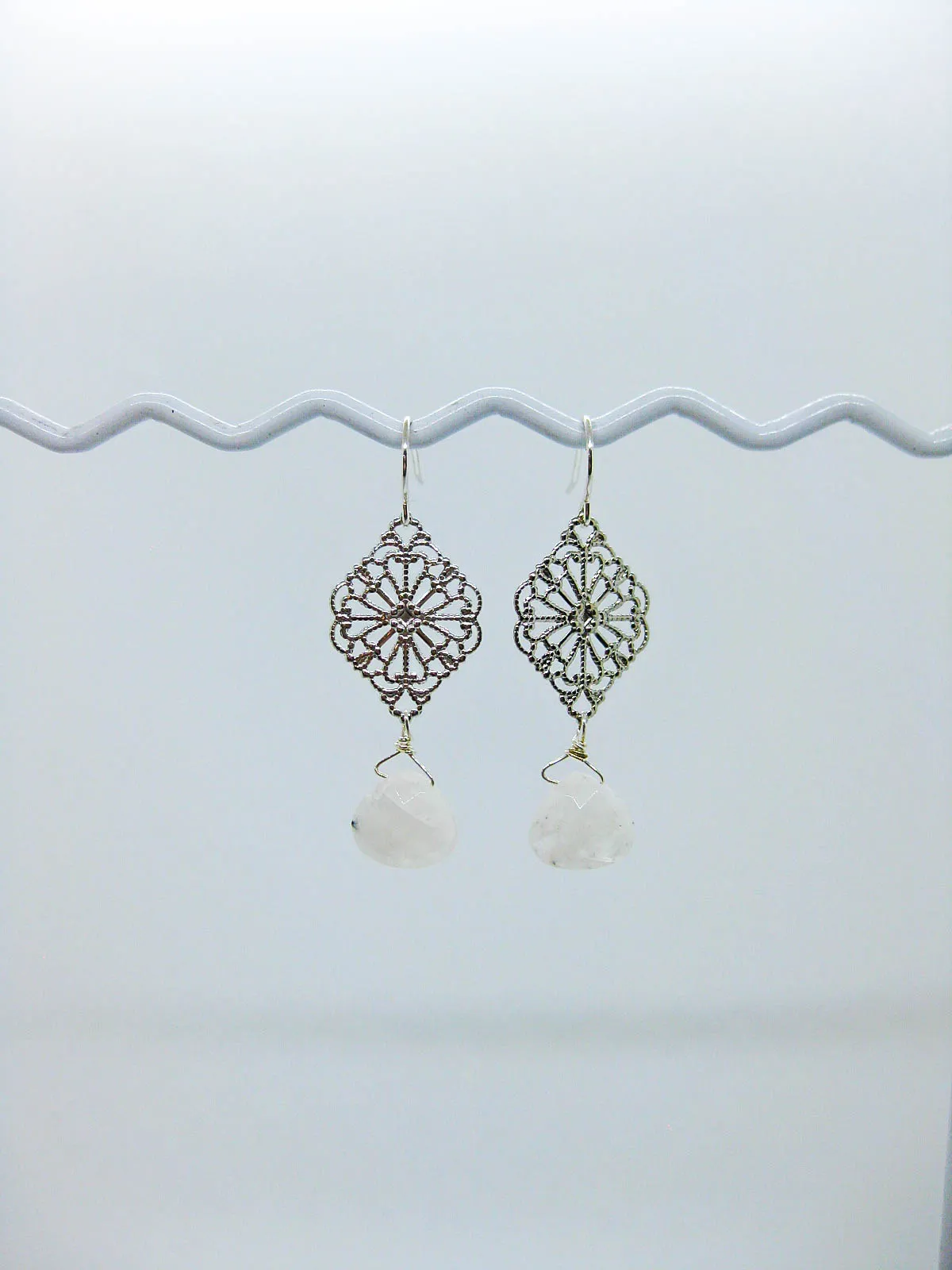 Fern: Moonstone Earrings - e665