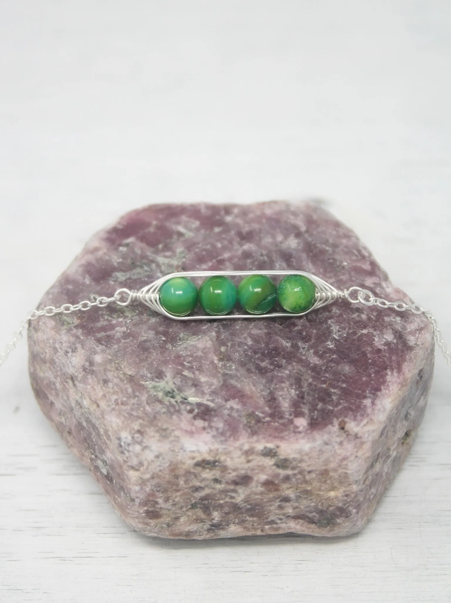 Four peas in a pod bracelet [made to order]