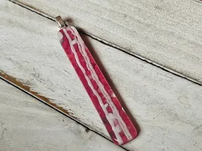 Fused Glass Pendants~Pink Sorbet