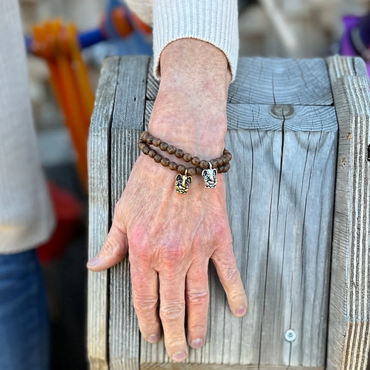 Ganesha's Wisdom - Wood Bracelet Set