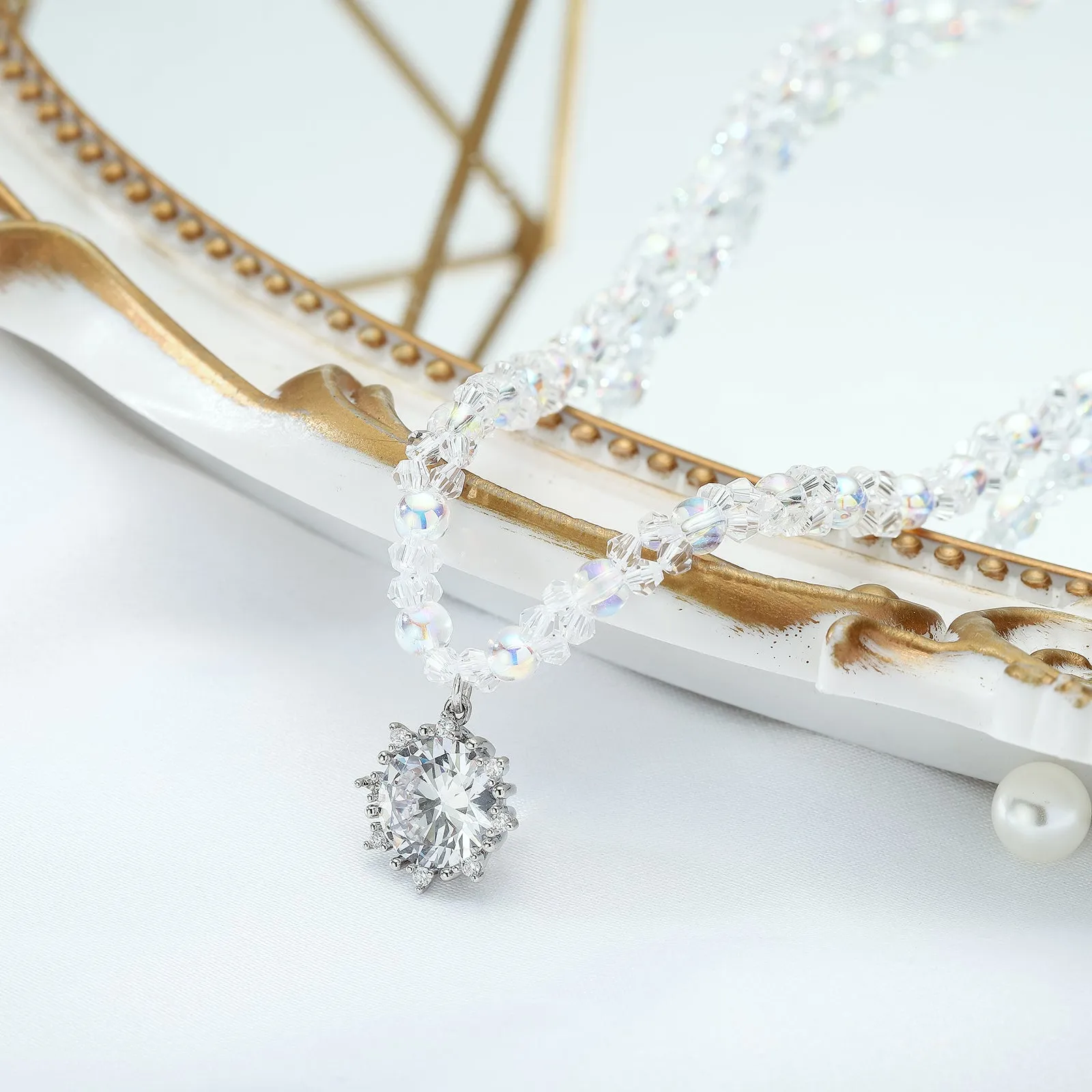 Glazed Diamond Necklace