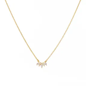 Gold Vermeil Curve Marquis Necklace