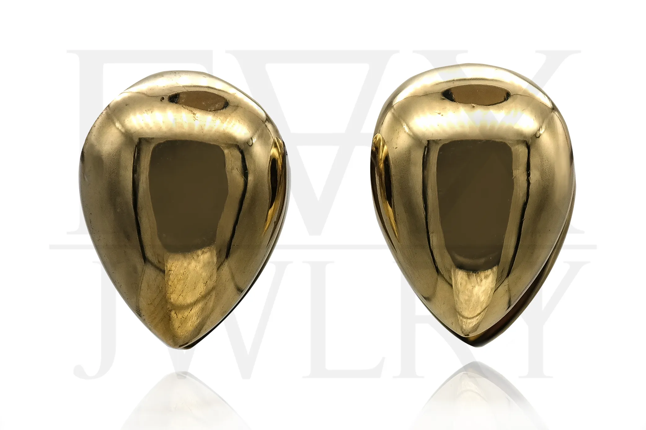 Golden Teardrop Ear Weights