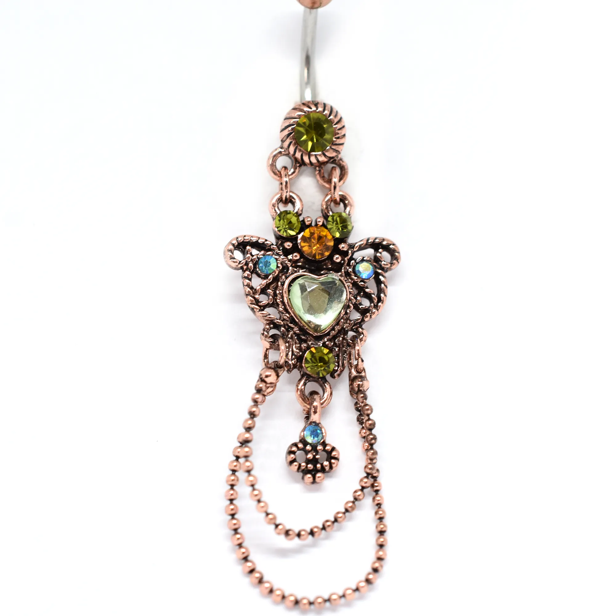 Heart Chandelier Belly Ring