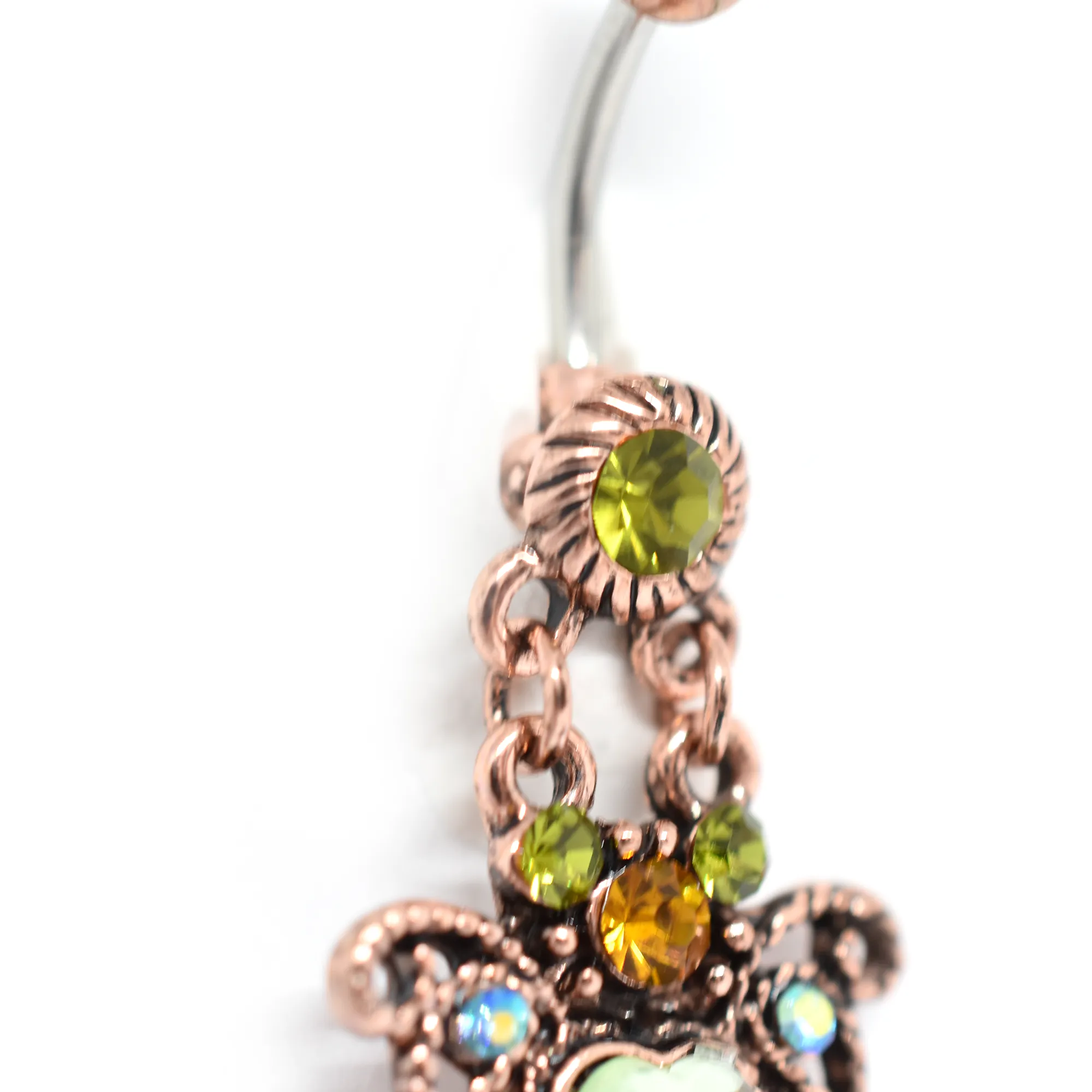 Heart Chandelier Belly Ring