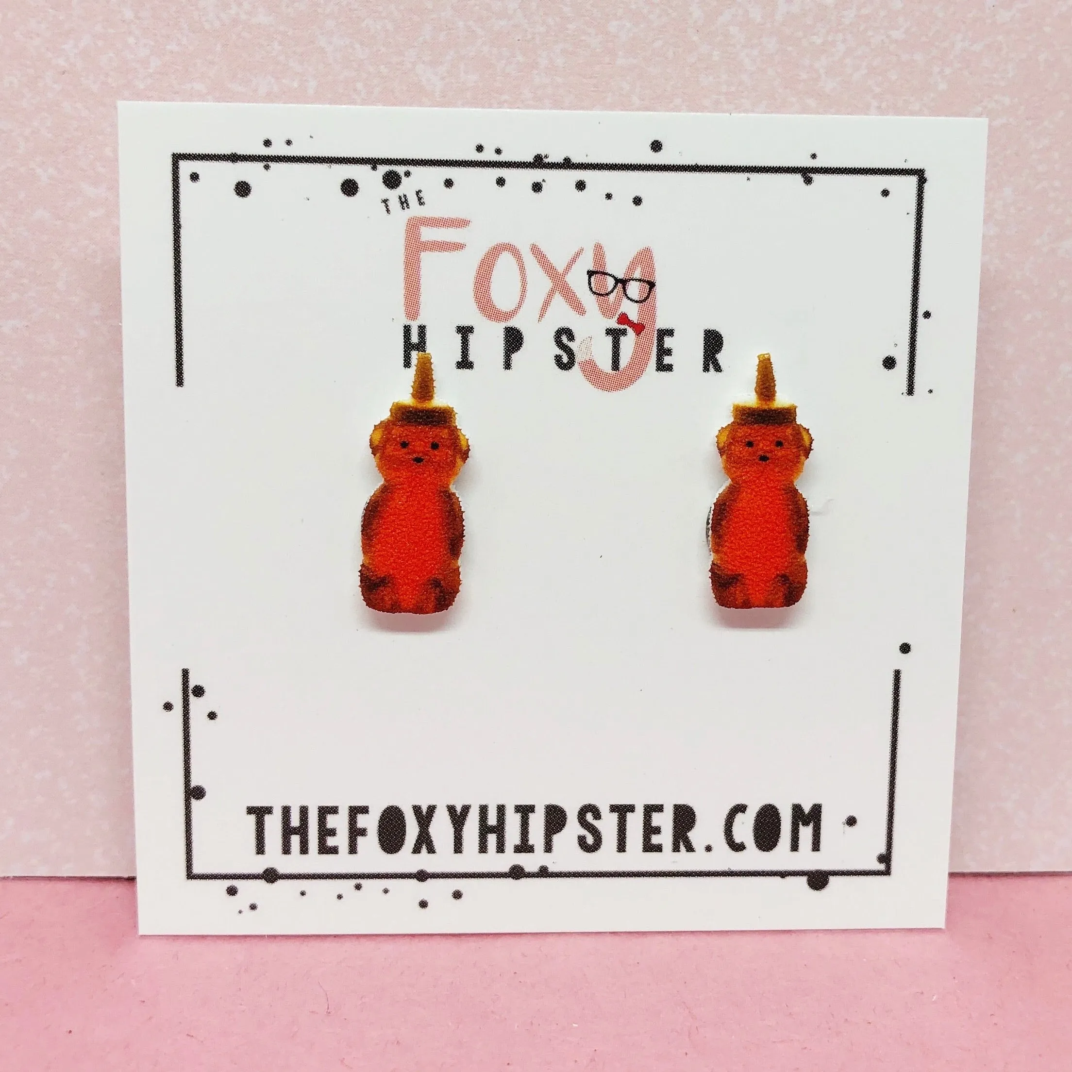 Honey Bear stud Earrings