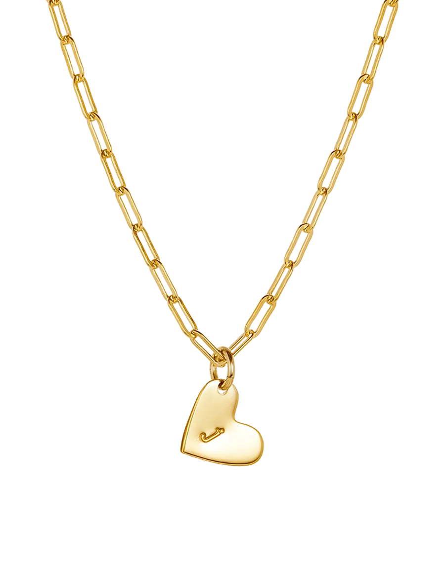 Initial Heart Necklace