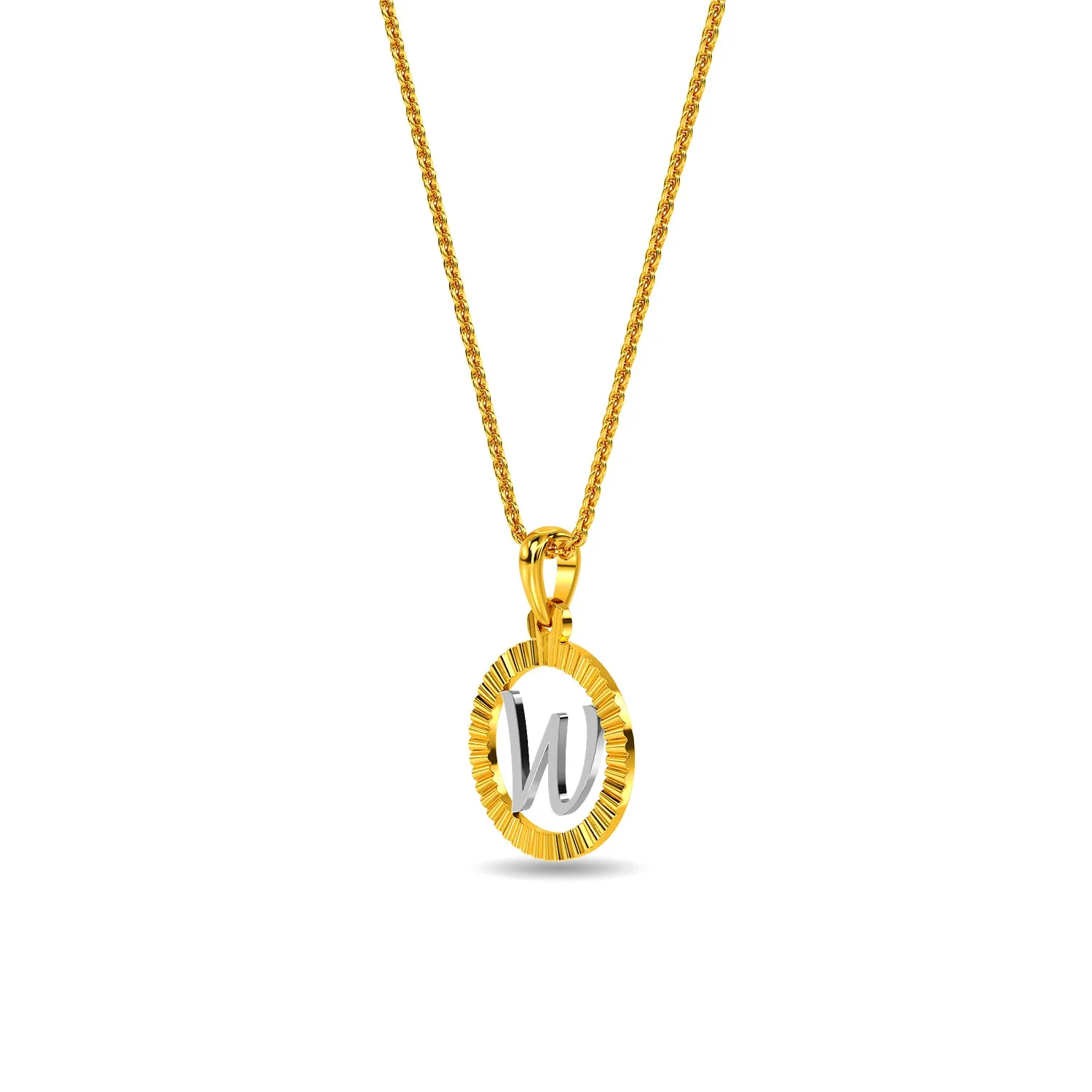 Initial W Pendant