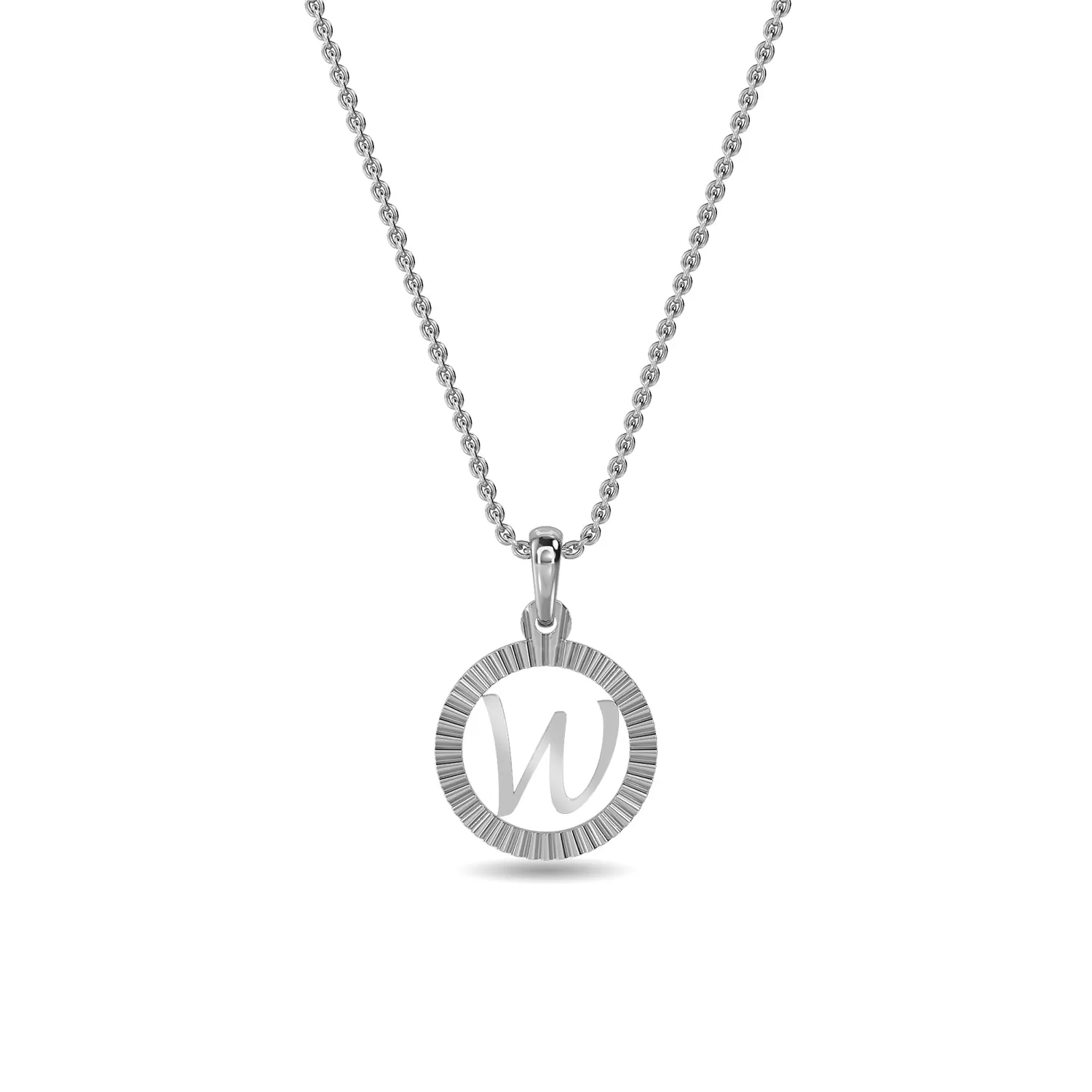 Initial W Pendant