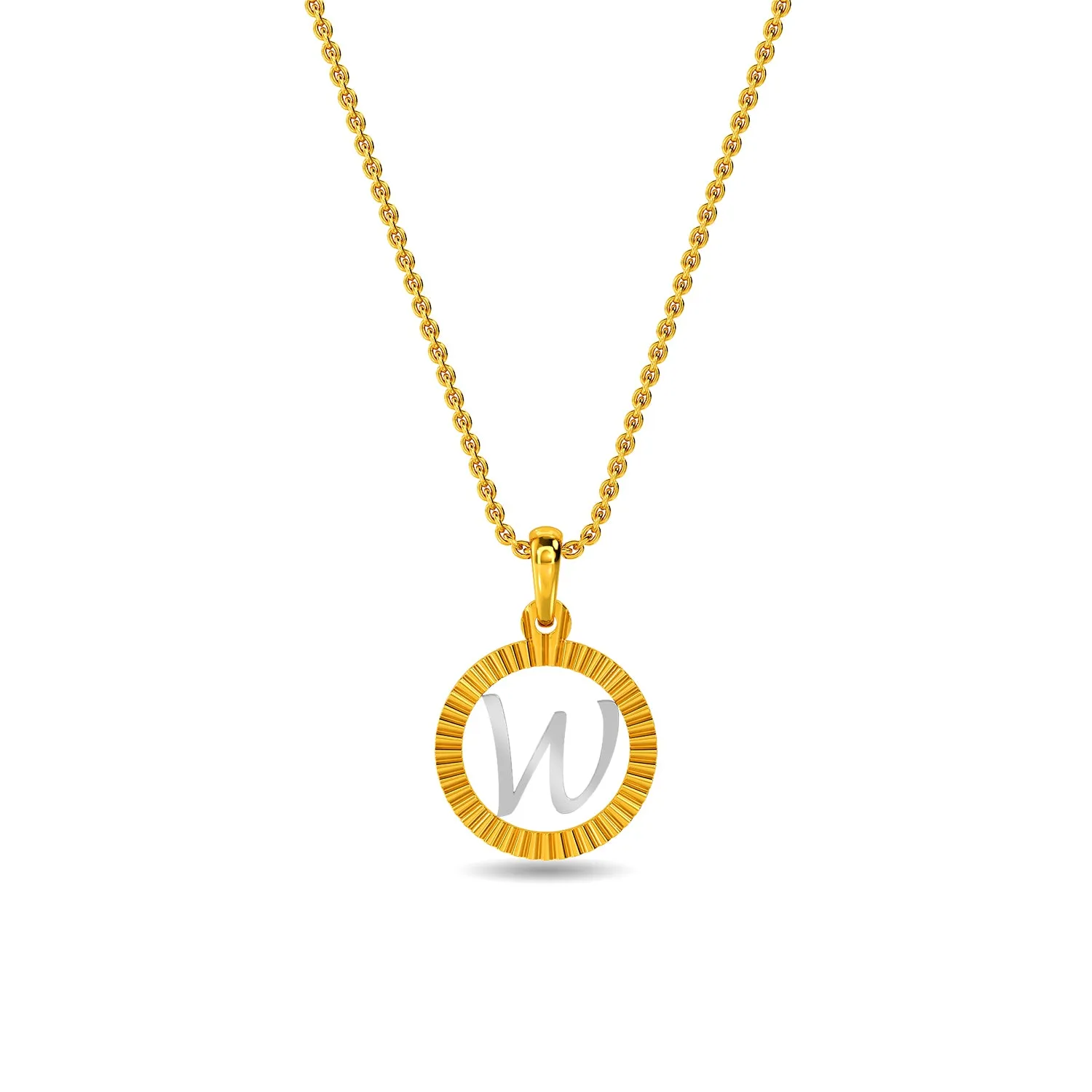 Initial W Pendant