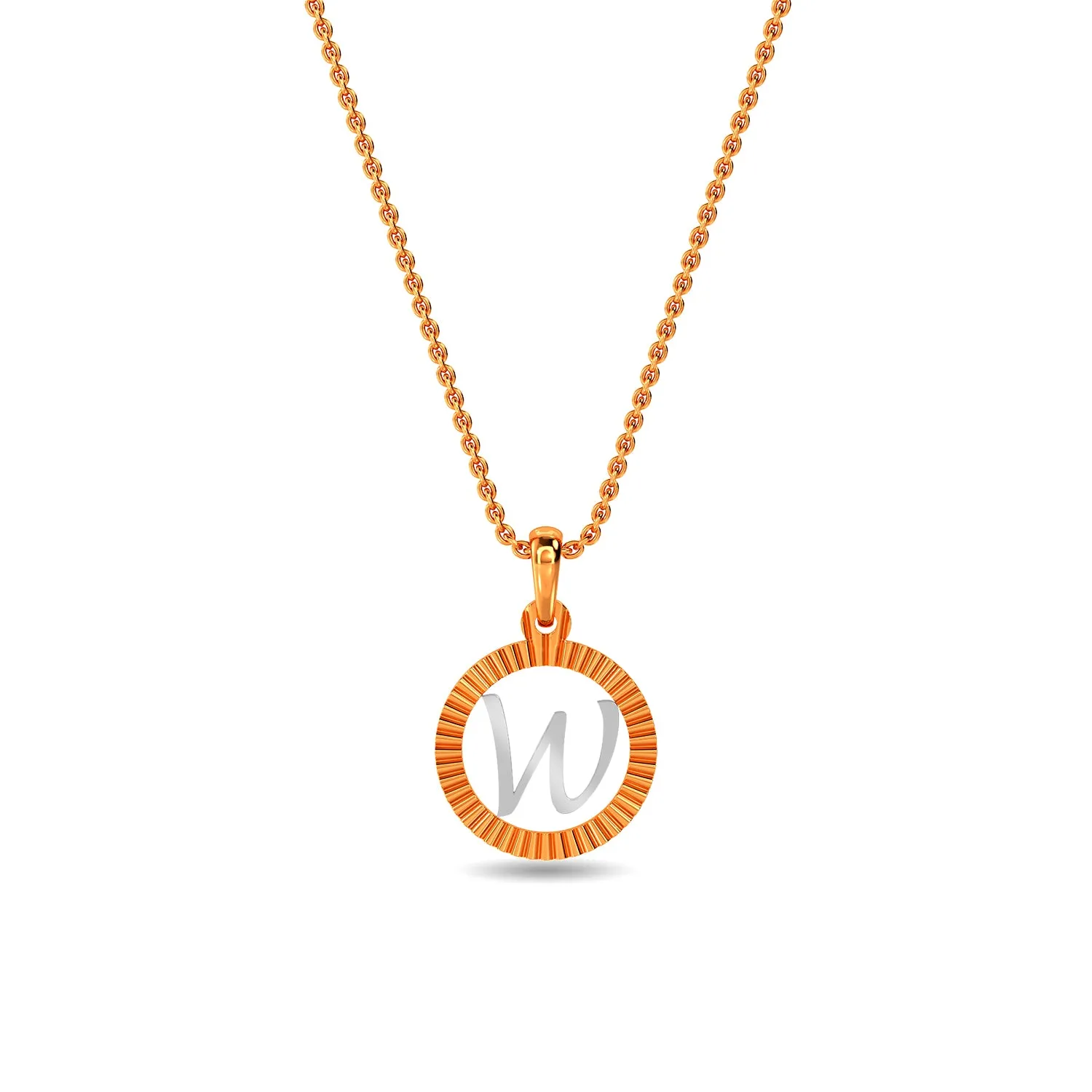 Initial W Pendant