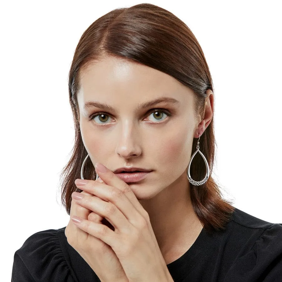 Interlok Braid Drop French Wire Earrings