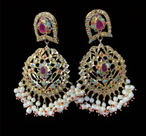 Jiera earrings in navratan (SHIPS IN 3-4 WEEKS )