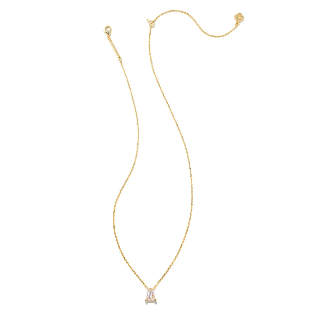 Kendra Scott Blair Pendant Necklace in White Crystal