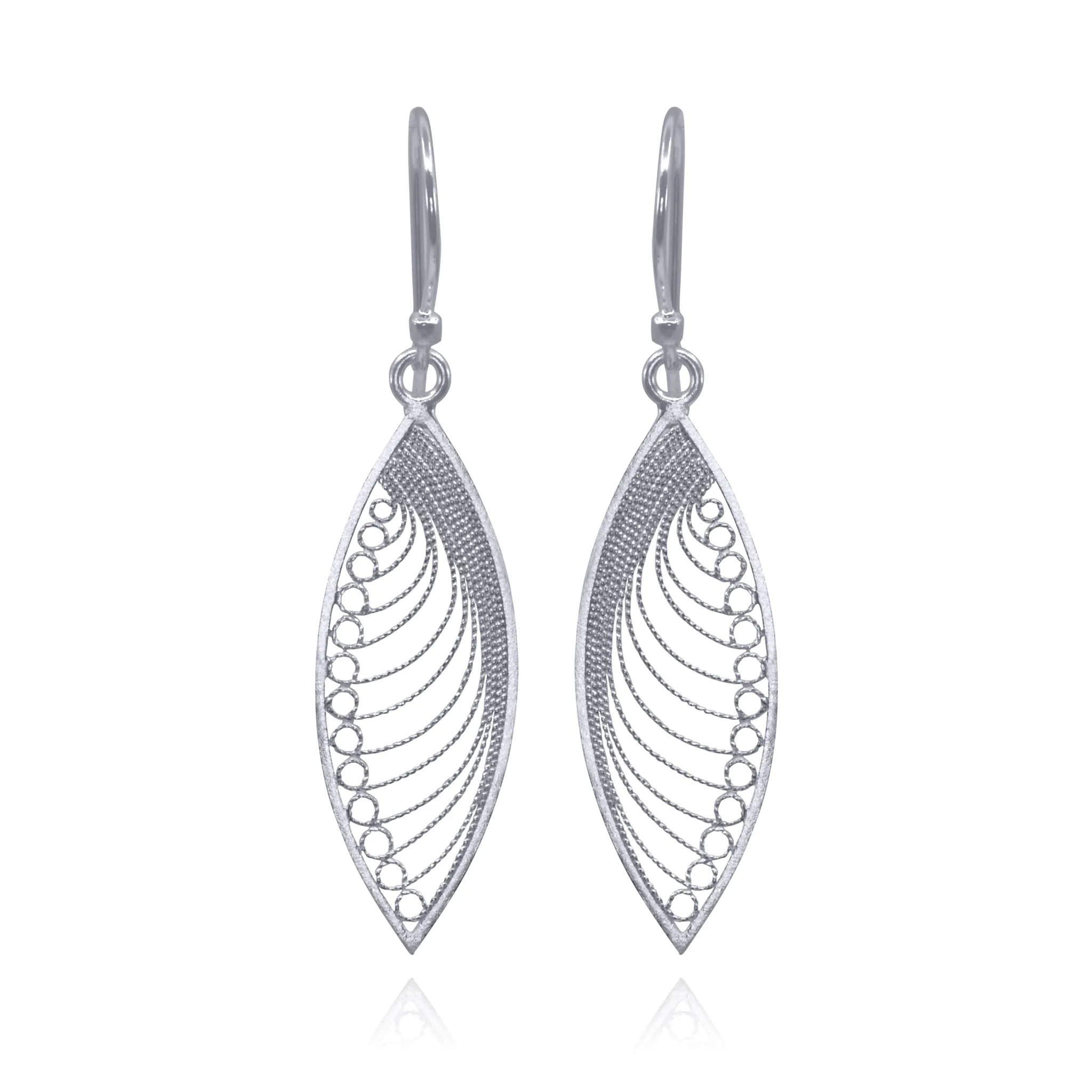 KHAYA SILVER MEDIUM EARRINGS FILIGREE