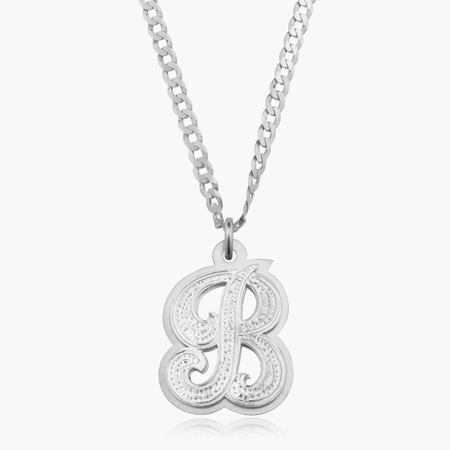 Kid's Double Plated Iced Out Initial Necklace