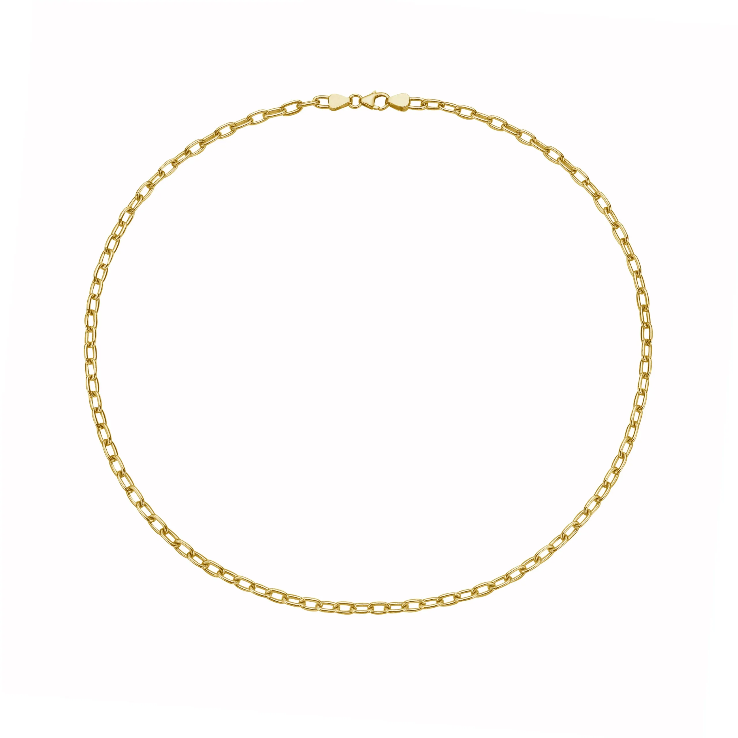 Lionheart - 16 Oval Link Chain, Yellow Gold