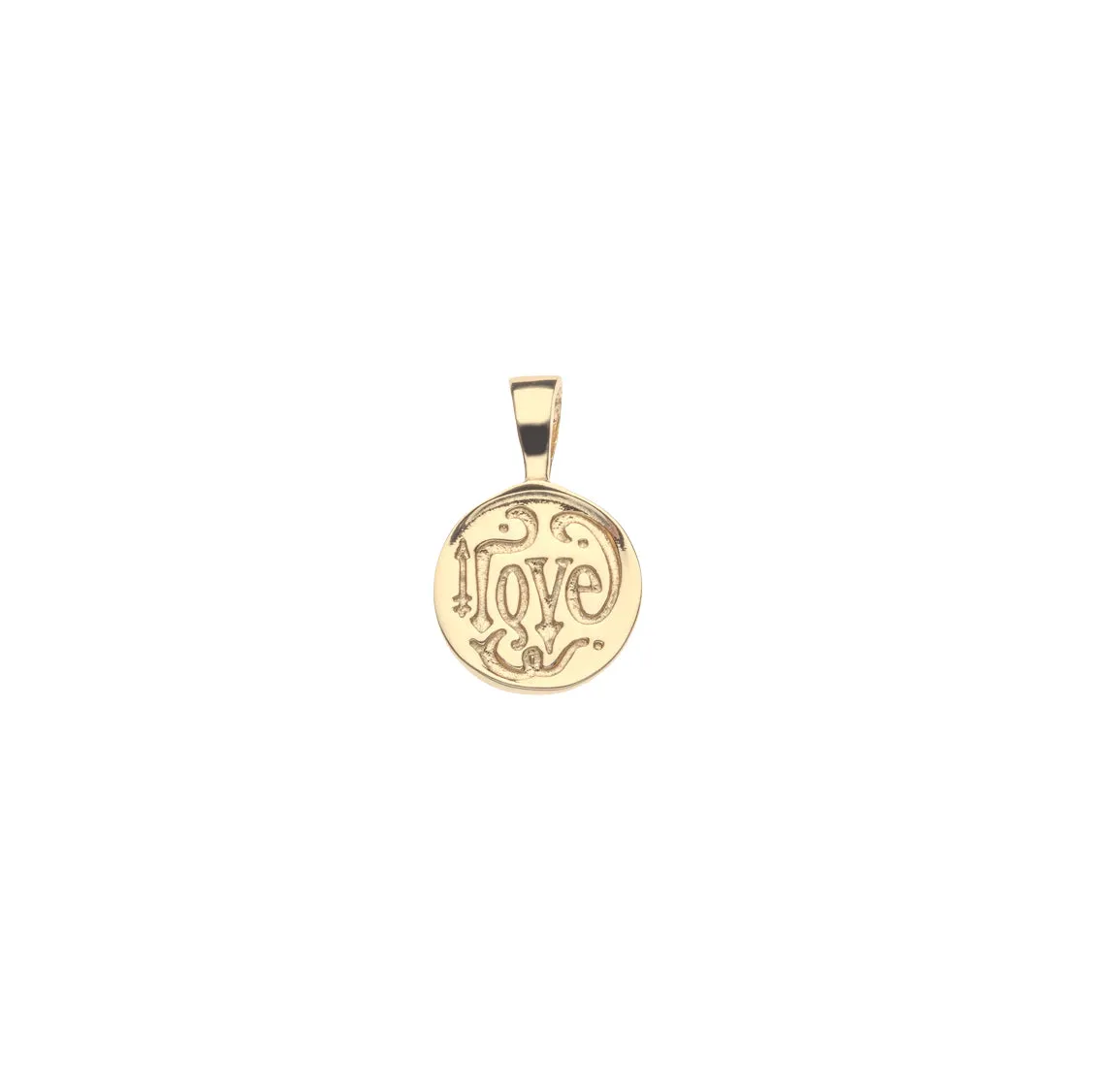 LOVE Baby Hearts Find Me Pendant 10k Gold