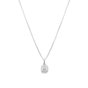 Love Token Necklace Square | Silver