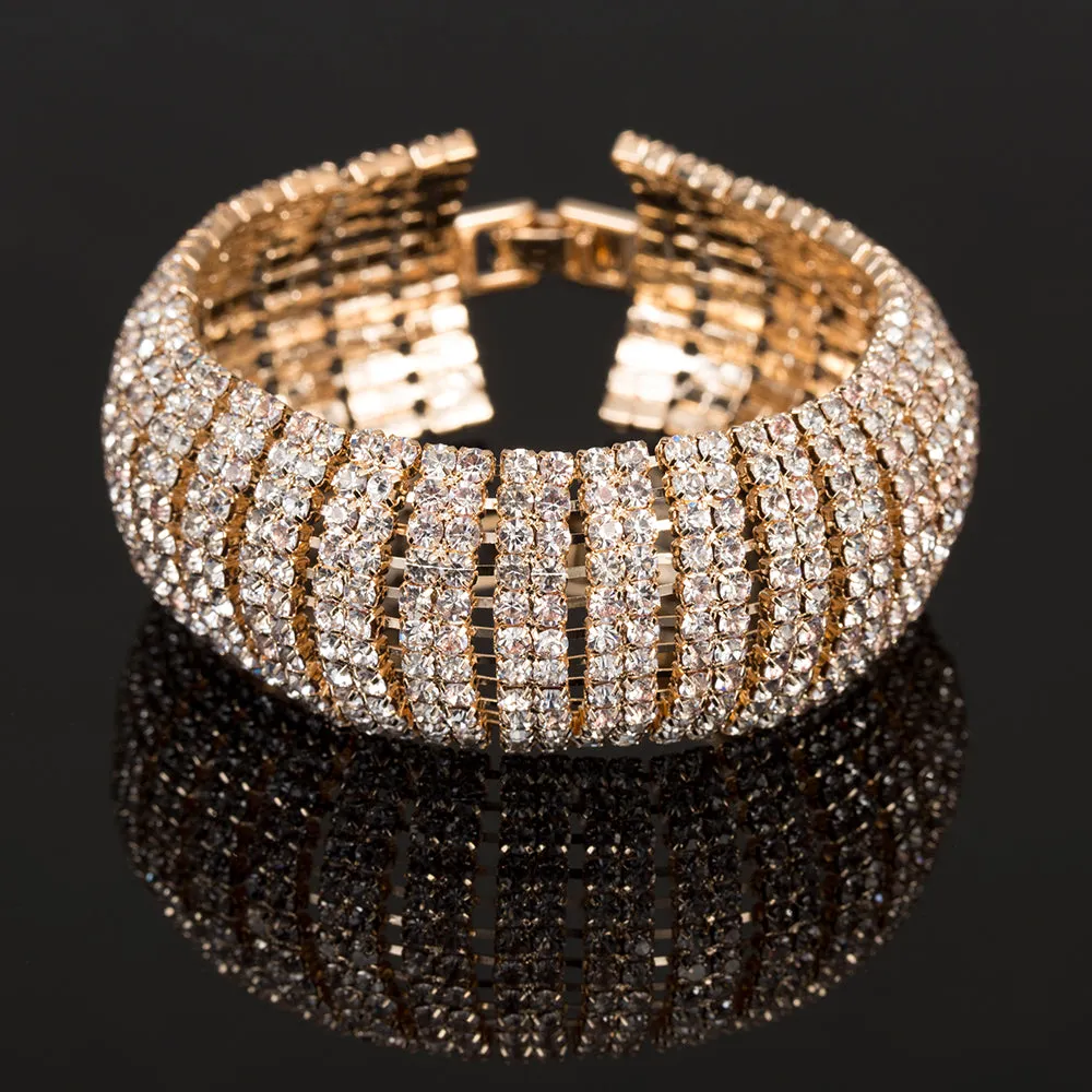 Luxury Crystal Layers Bangle Bracelet