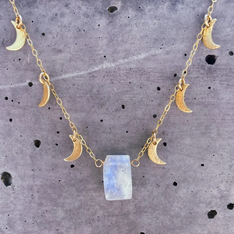 Manifest Moon Charm Necklace