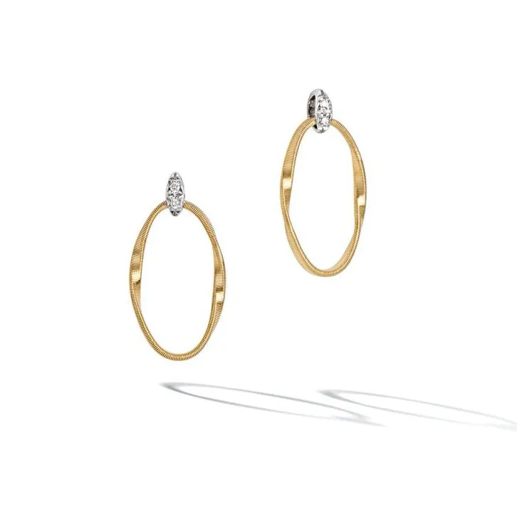 Marco Bicego 18k Yellow Gold Marrakech Onde Stud Drop Earrings