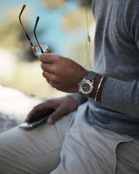 Men's Silver Simplicity Bangle