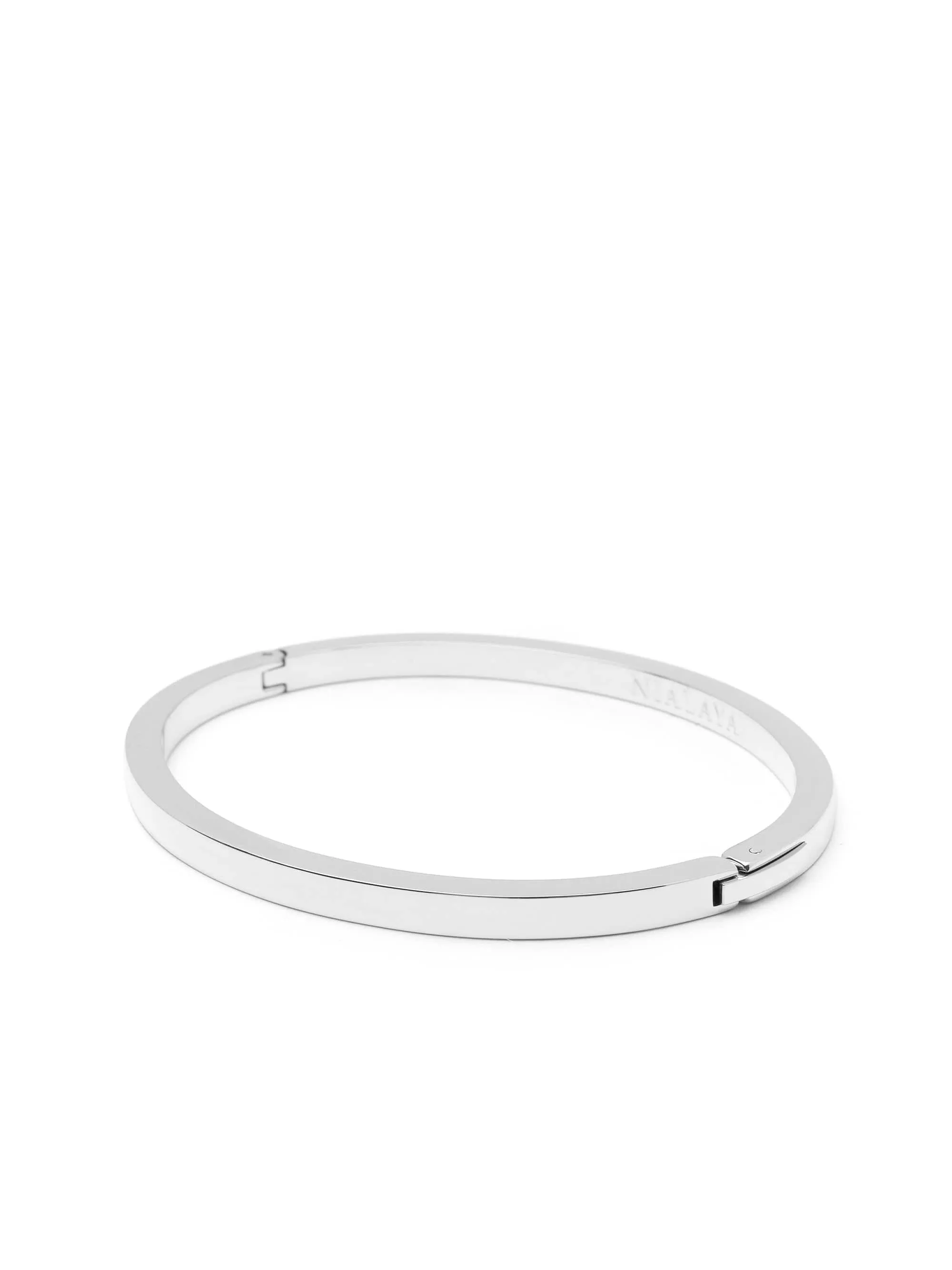 Men's Silver Simplicity Bangle