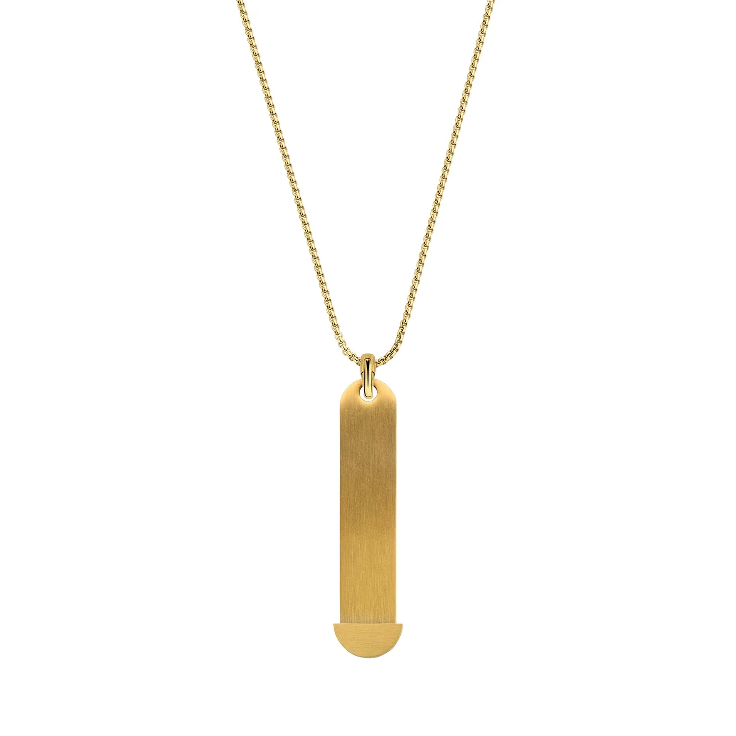 Mesh charm necklace gold