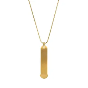 Mesh charm necklace gold