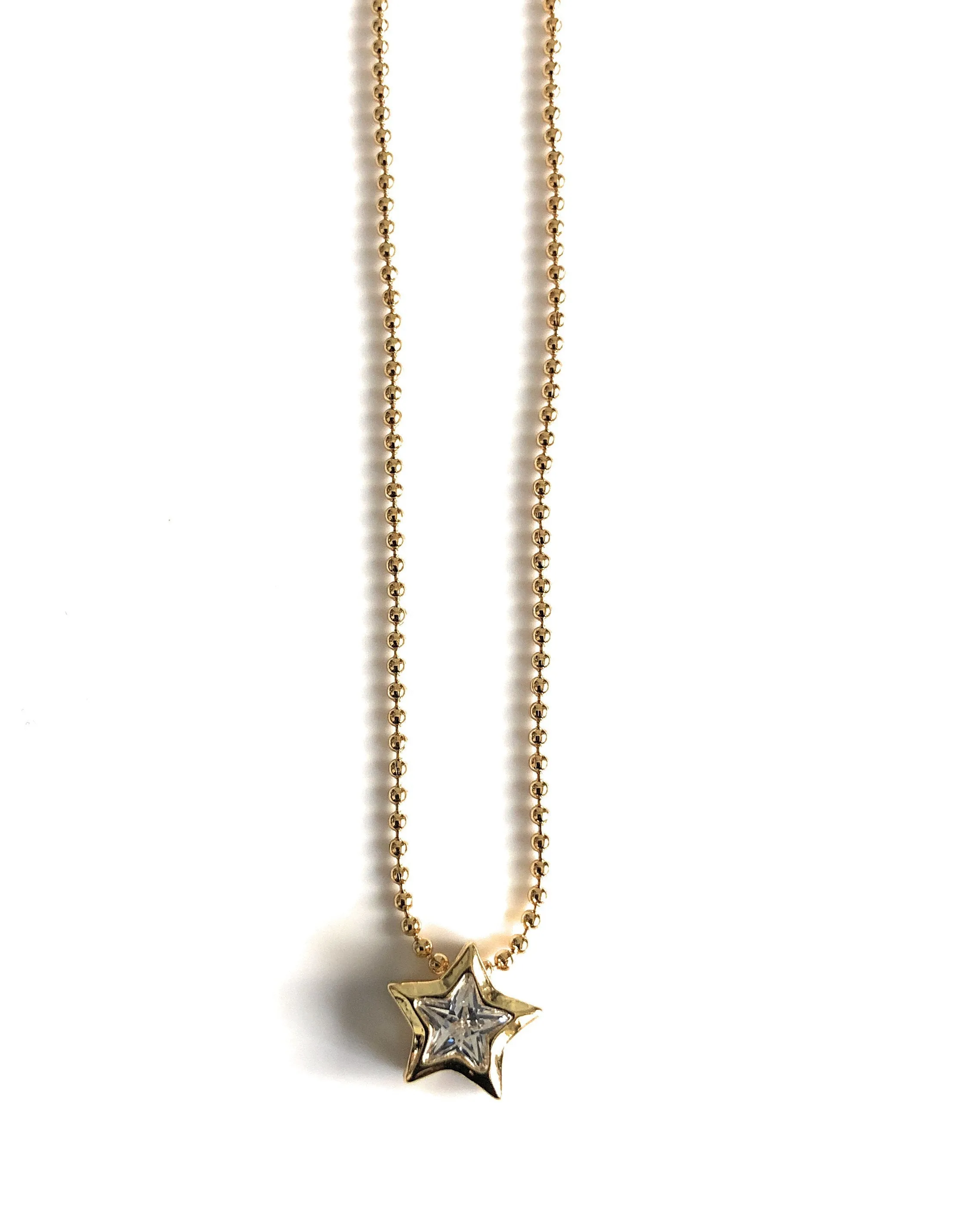 Minimalist Star Necklace, Celestial Jewelry, Small Star Pendant, Rhinestone Star Choker, Constellation Charm Necklace, Petite Star Necklace