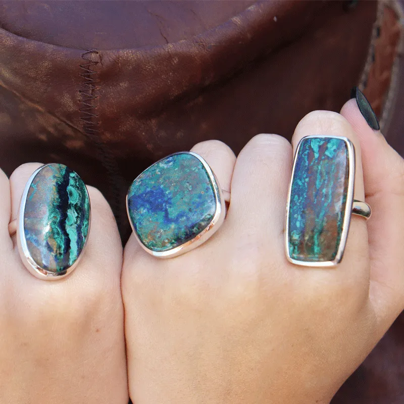 Momoa Azurite Bohemian Style Ring