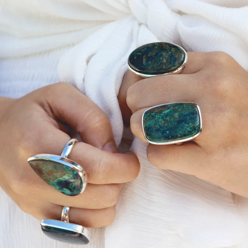 Momoa Azurite Bohemian Style Ring