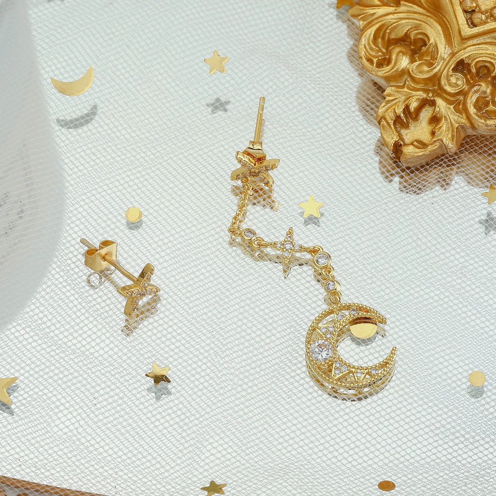 Moon Star Earrings