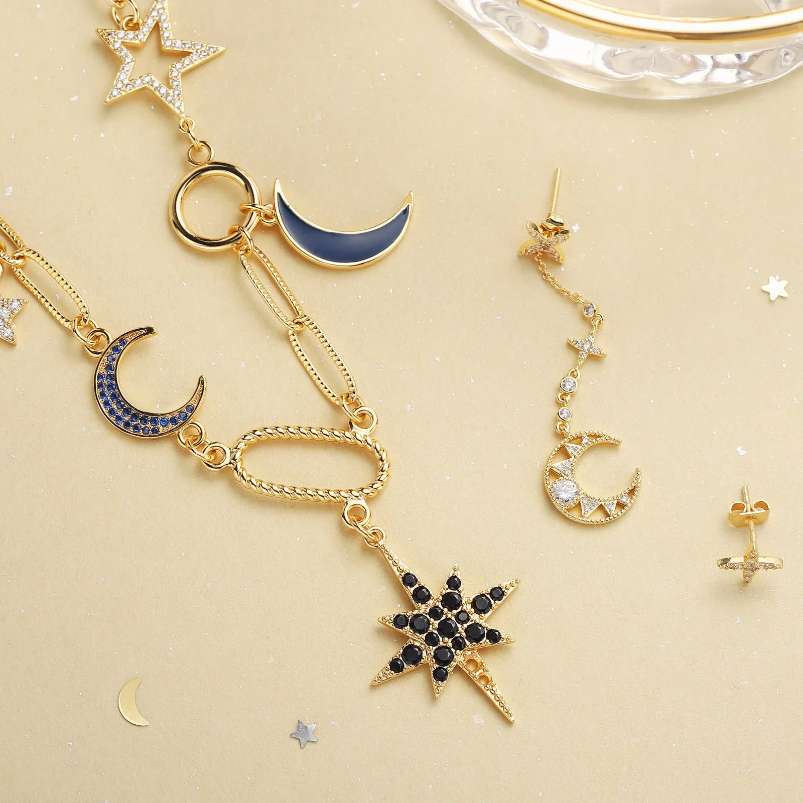 Moon Star Earrings