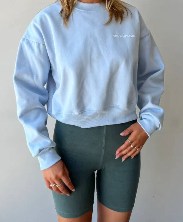 Mr Winston Puffed Crewneck Baby Blue Women's