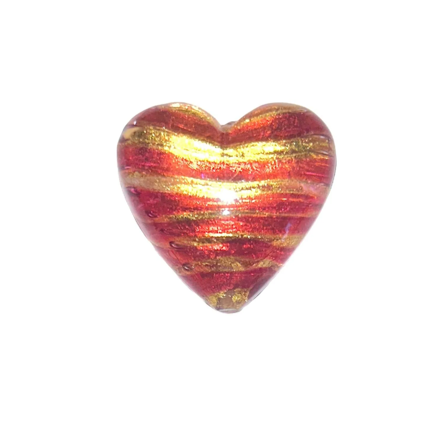 Murano Heart Statement Beads (40mm)