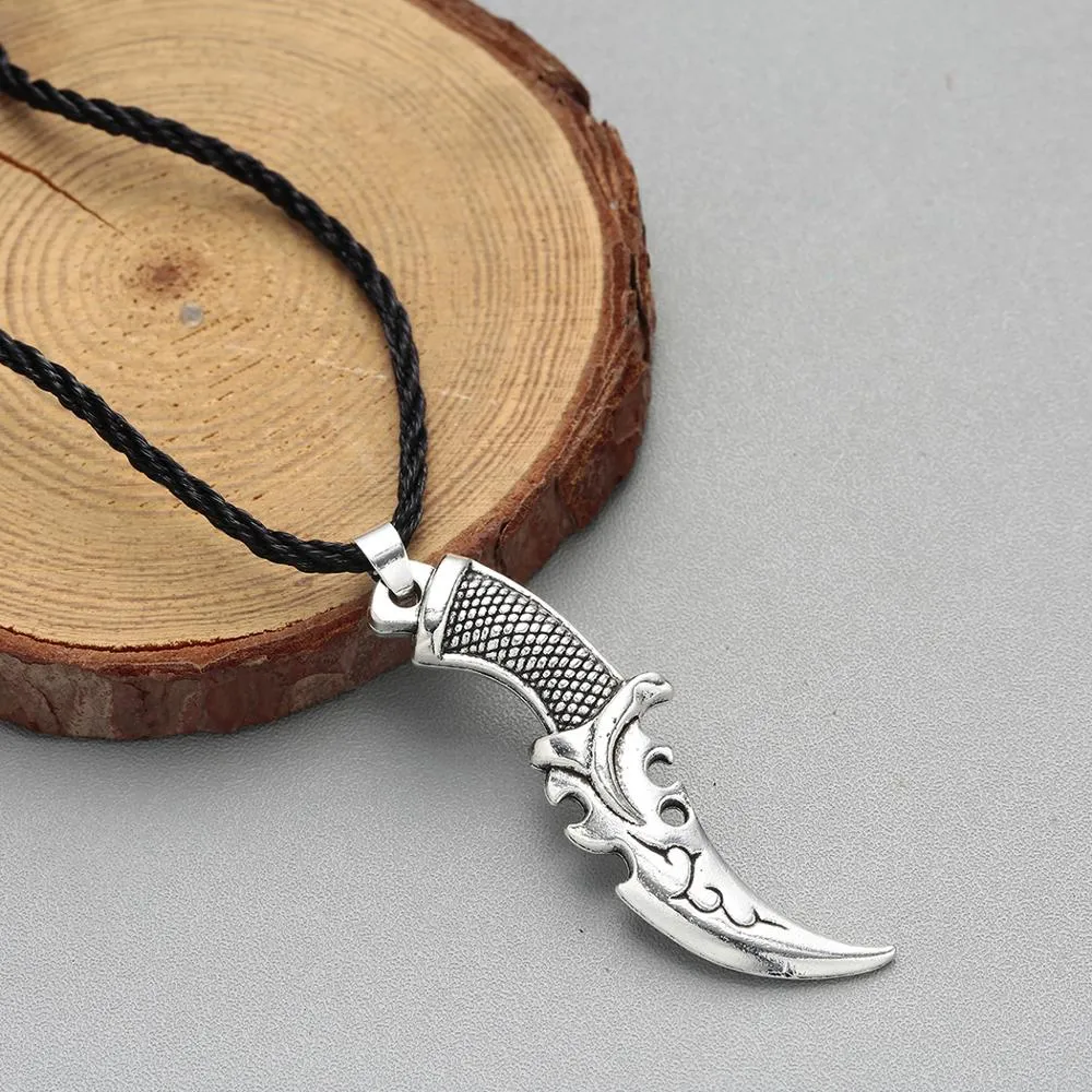 Norse Viking Knife Vintage Pendant Necklace