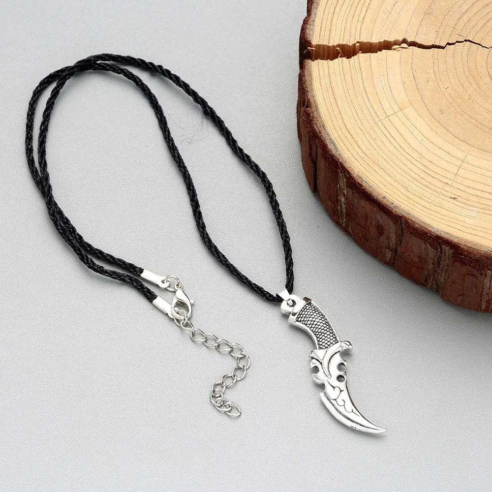 Norse Viking Knife Vintage Pendant Necklace