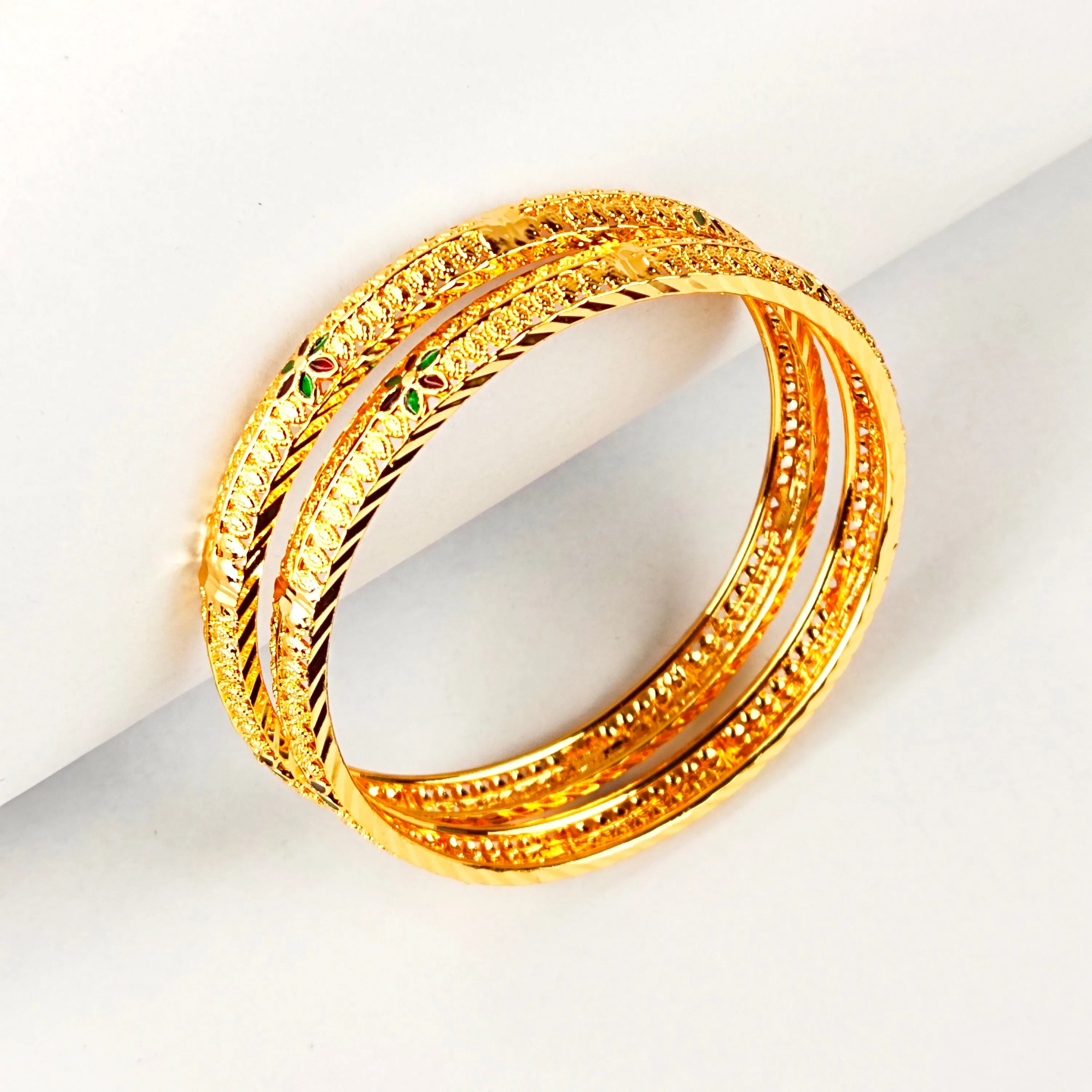 One Gram Gold Plated Bangles For Daily Use By Asp Fashion Jewellery