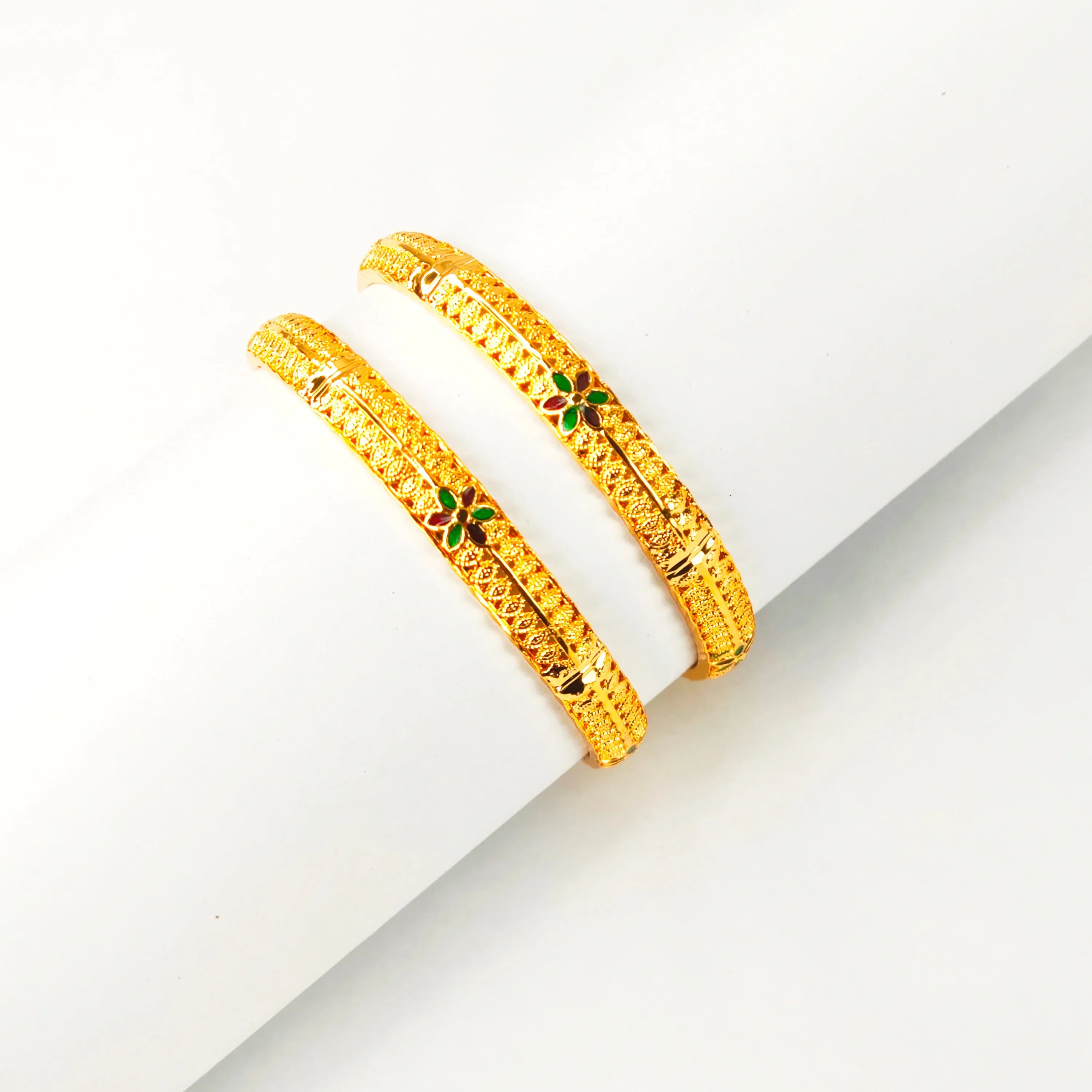 One Gram Gold Plated Bangles For Daily Use By Asp Fashion Jewellery