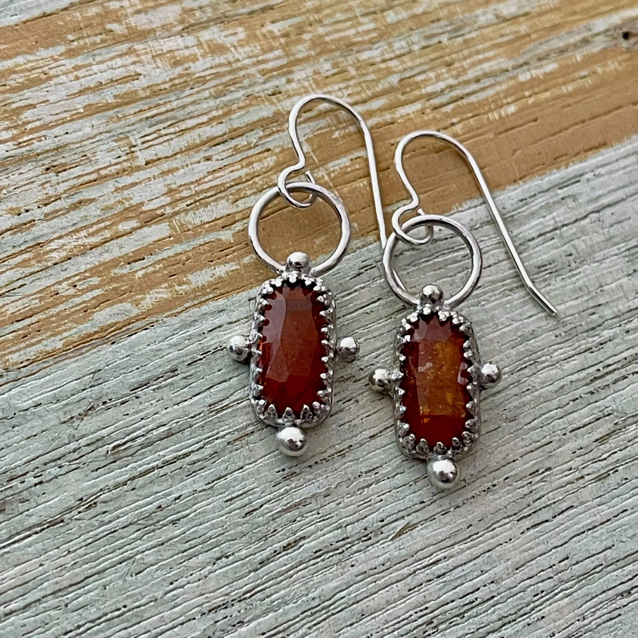 Orange Kyanite Earrings