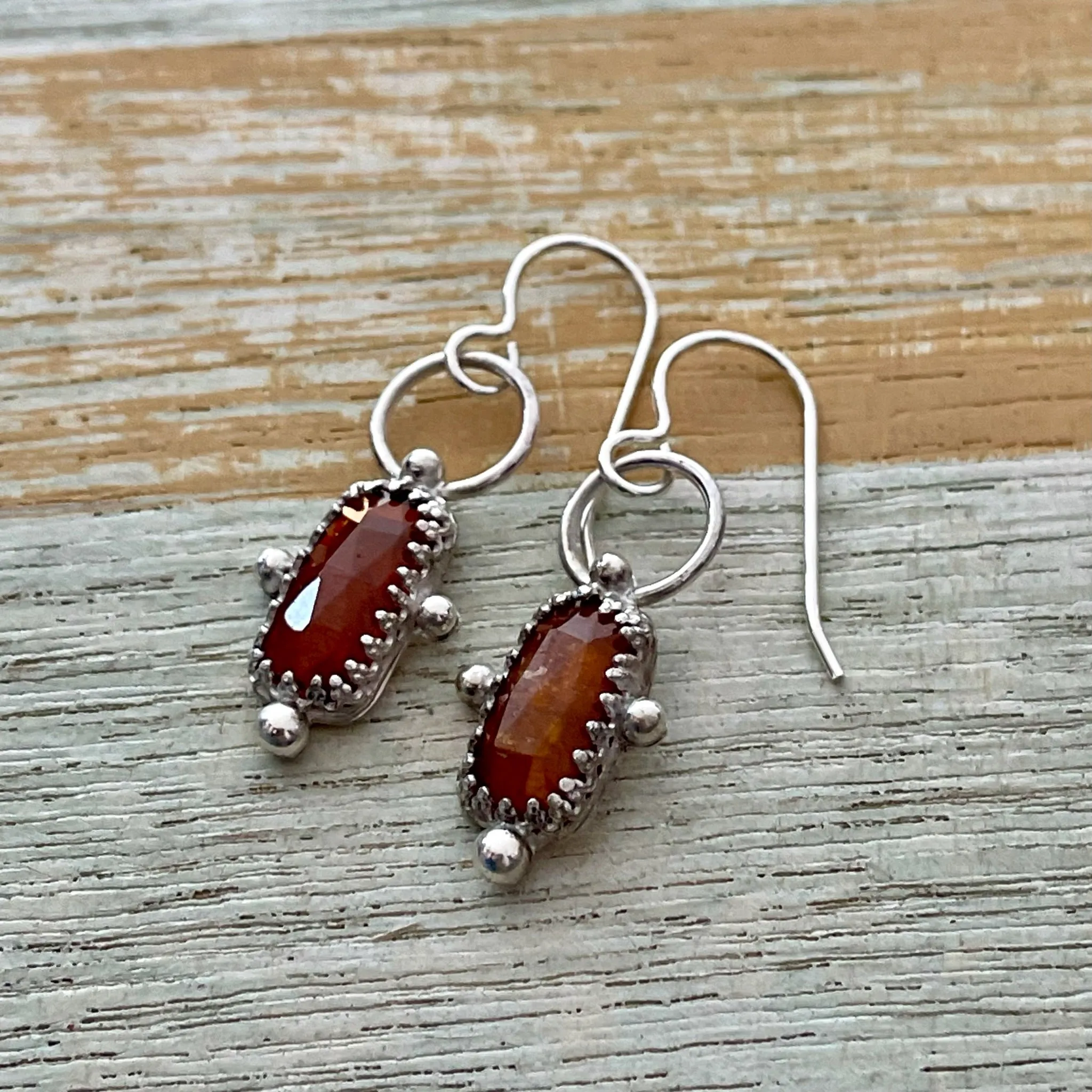 Orange Kyanite Earrings