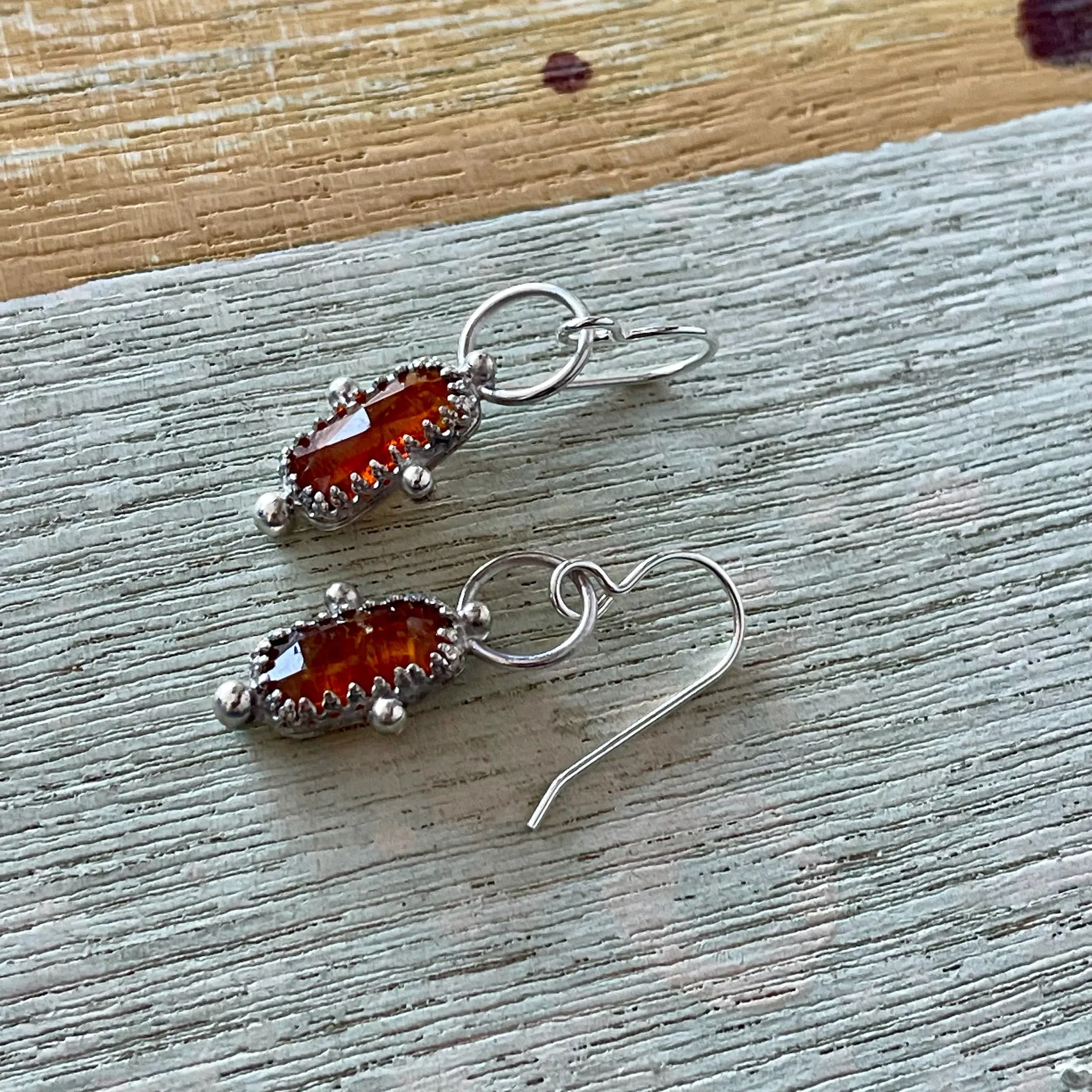 Orange Kyanite Earrings