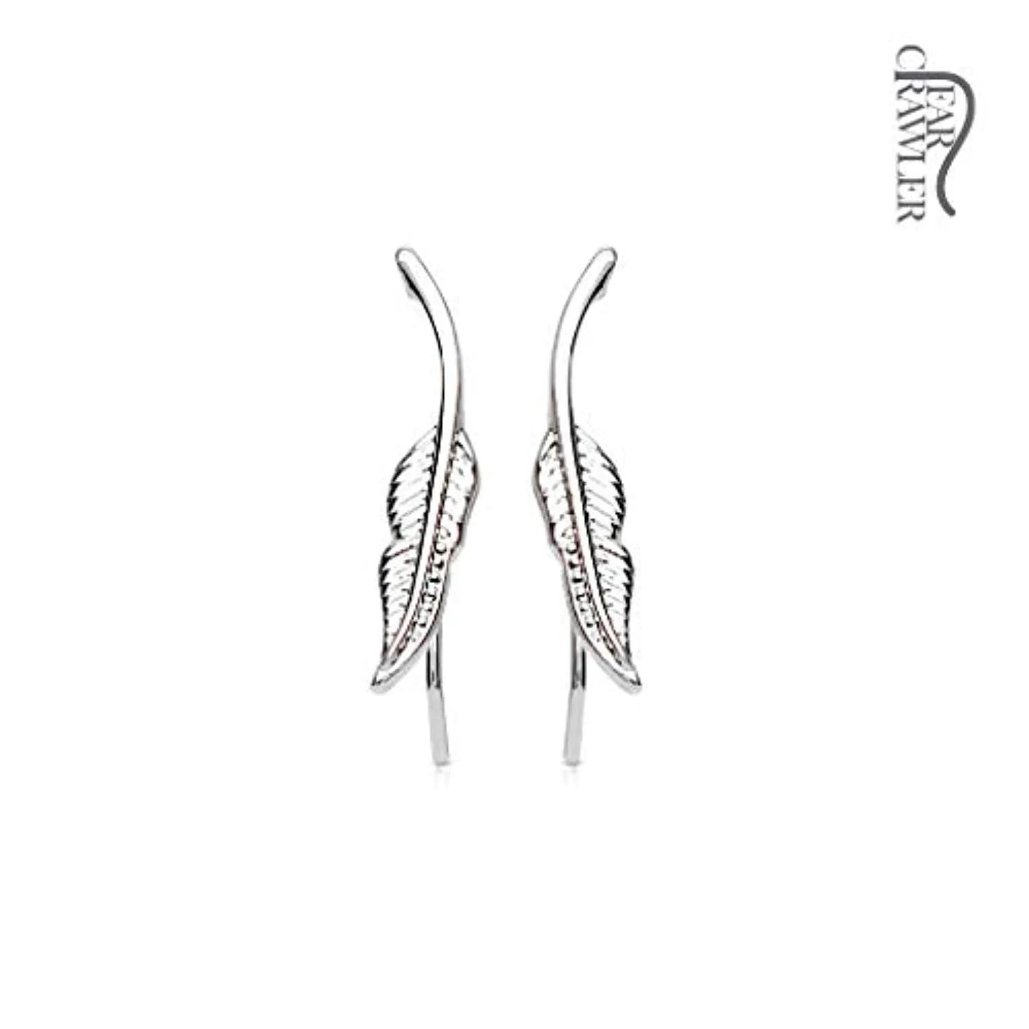 Pair of Tribal Feather WildKlass Ear Crawler/Ear Climber